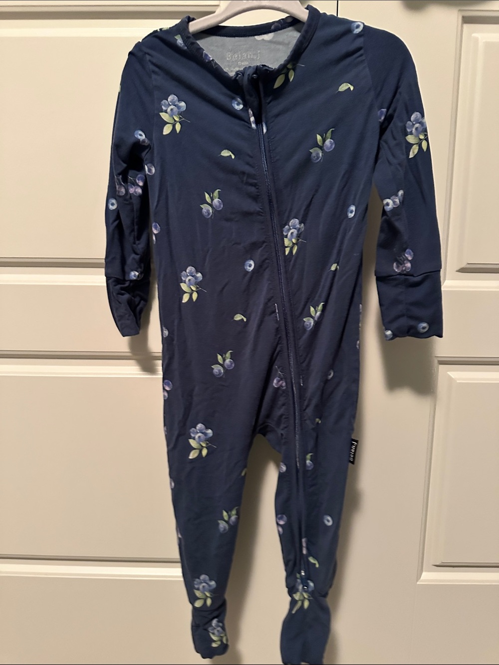 Belan.J Blueberry zipper pajamas